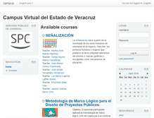 Tablet Screenshot of campus.veracruz.gob.mx