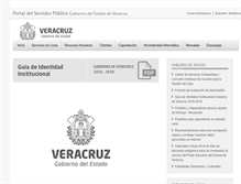 Tablet Screenshot of intranet.veracruz.gob.mx