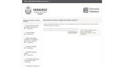 Desktop Screenshot of directorio.veracruz.gob.mx