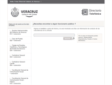 Tablet Screenshot of directorio.veracruz.gob.mx